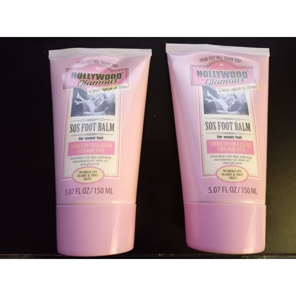 2 Hollywood Glamour SOS Foot Balm for Sweet Feet Your Feet Will ThankYou 5.07 Oz