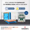 WANANFU Separated Empty Capsules Size 0 Vegetarian (200 Count), Compatible with Capsule Filling Machine 0