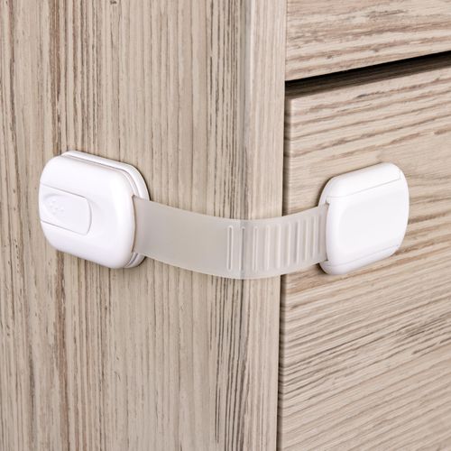 6-Pack Cabinet Locks Baby Proofing - Childproof Locks for Cabinets, Drawers, Cupboard, Refrigerator, Toilet Seat, Trash Can, Dishwasher