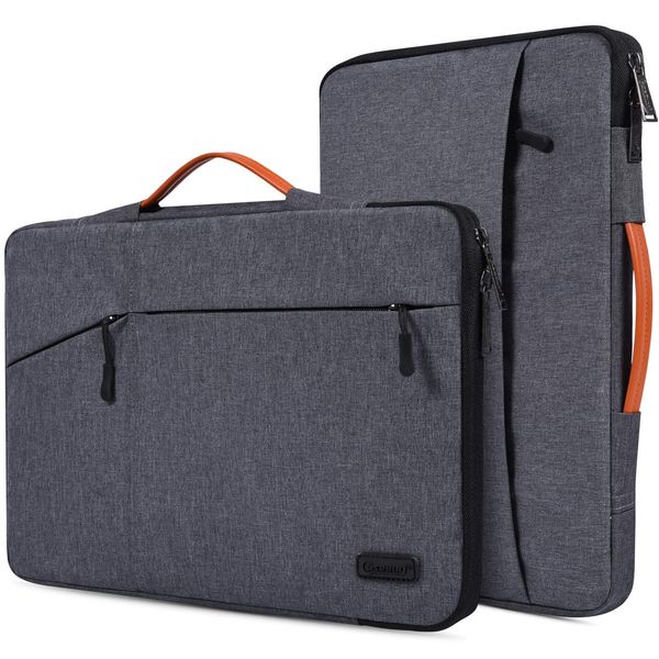 15.6 Inch Waterpoof Laptop Case for HP ENVY x360/OMEN/Pavilion 15/Victus 15, Acer Nitro 5/Aspire 5/Chromebook 315, Lenovo IdeaPad 3 15.6, Dell Latitude 5520, ASUS Vivobook 15 Computer Bag(Space Grey)