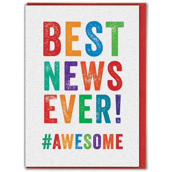 Brainbox Candy - Best News Ever Congrats Exam Congratulations Card