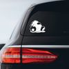 Sleeping Panda Sticker Decal Notebook Car Laptop 5" x 4" (White)