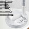 Portable Standing Fan with Remote Controller 7.5" Foldable Desk Fan USB Quiet