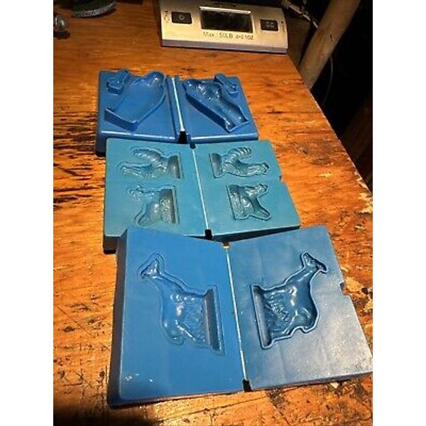 Vintage Play Doh Molds Lot Of 3 General Mills 1970s Star Wars, Farm Animals