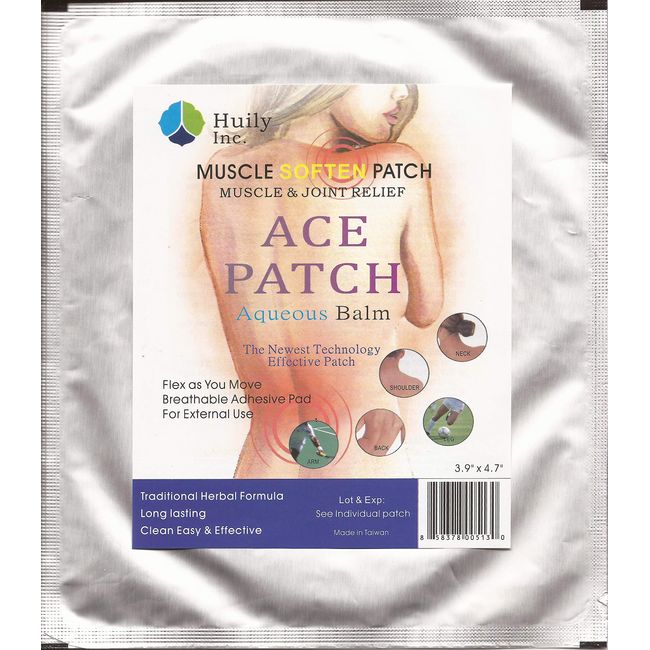 Ace Patch Aqueous Balm (Formerly Known as Pain Goodbye Patch) - 10 Pack