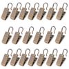 BEELY 20 Curtain Clips w/Hook - Antique Brass