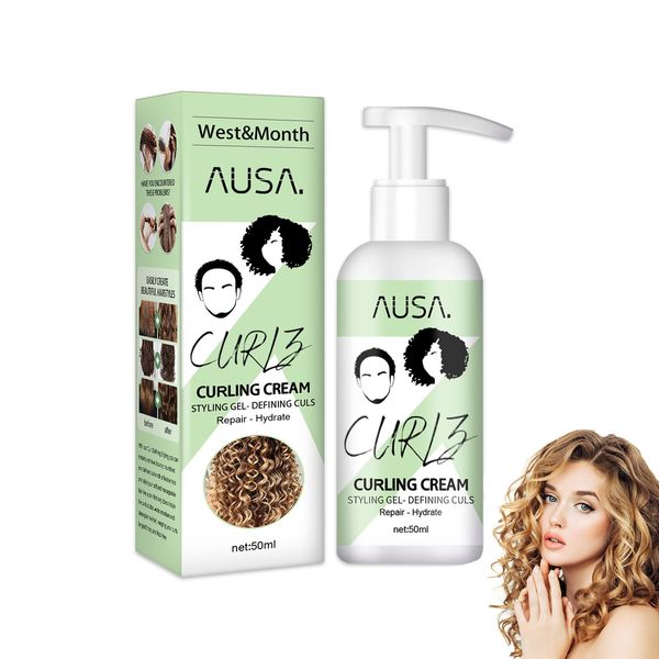 Locken Definierende Crème, Curly Hair Conditioner, Curl Boost Defining Cream, Lockenverstärkend, Für Naturlocken und Dauergewelltes Haar, für Mehr Volumen und Definiertes, Lockiges Haar