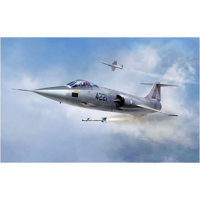 Kinetic 1/48 Taiwan Air Force F-104A/TF-104 Starfighter Plastic Model KNE48134 Molded Color