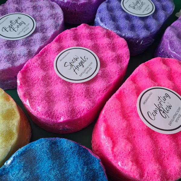 Bath and Body Inspired Exfoliating Soap Sponges (Believe in Magic)