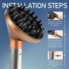 Curl Defining Diffuser Attachment for Hair Stylers, Quick Drying Styling Tool (Gold)