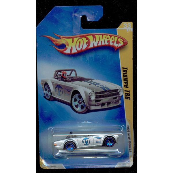 Hot Wheels 2009-33/42 NEW Models 033/190 SILVER Triumph Tr6 1:64 Scale