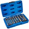 10pc XZN 12 Point MM Triple Square Spline Bit Socket Set Tamper Proof Long Reach