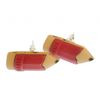 Crayon Earrings Ear Studs Earstuds Miniblings Drawing Painting Pencil Red