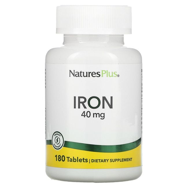 NaturesPlus Iron 20 mg 180 Tablets, 90 Tablets