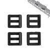 GLECTICAL 4Pcs Remote Retaining Clips for Tactical Flashlight Pressure Switch Mount, Pressure Switch Slot Control Base Pad Panel