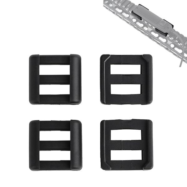 GLECTICAL 4Pcs Remote Retaining Clips for Tactical Flashlight Pressure Switch Mount, Pressure Switch Slot Control Base Pad Panel