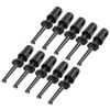 Sourcingmap 10pcs Plastic Multimeter Test Hook Clip Grabber Black 1.6inch