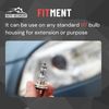 AUTO OCCASION Headlight Adapter LED H7 Headlight Bulb Right Angle Ceramic Socket Plug Connector with Wiring Harness