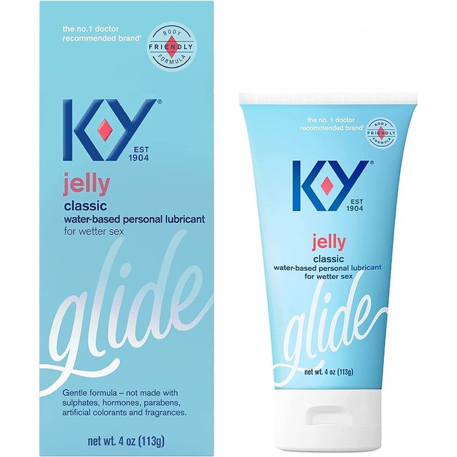 K-Y Jelly Personal Lubricant Water Based Lube for Wetter Sex 4 oz **NEW**