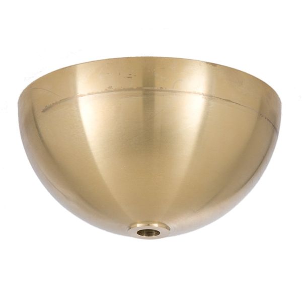 B&P Lamp® 4 3/4 Inch Diameter, 2 3/8 Inch Height, Brass Dome Shaped Canopy