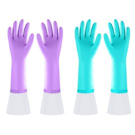 EFILZE | EZ-LIFE Dishwashing Gloves, Light Purple