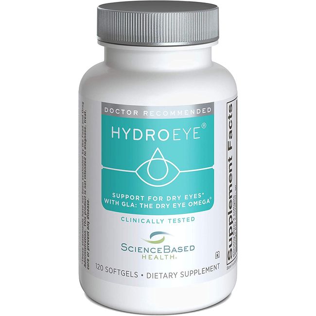 Hydroeye Softgels - Dry Eye Relief - Features GLA, EPA, DHA and Other Key Nutrie