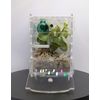 Jumping Spider Enclosure Starter Kit! Full setup, sling, pet jumping spider, front opening, secure. Invert friendly! (Green)