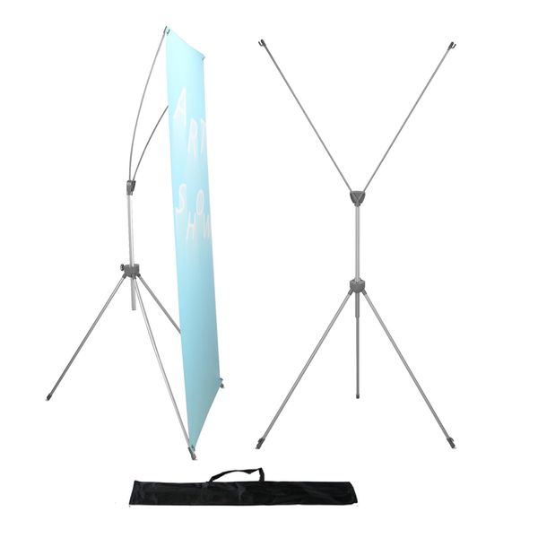 YDisplay X Banner Stand Adjustable Fit Banner Size from 23"X63" to 32"X78" Portable Oxford Bag for Trade Show Exhibition Market,1 Pack