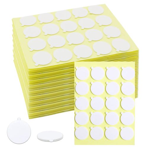 Aubeco 720PCS Candle Wicks for Candle Making, Candle Wick Stickers, Heat Resistance Double-Sided Stickers with The Little ‘‘Tail’’, Stickers for Candle Making