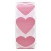 Hylabelest Color Coding Dot Labels 30mm Love Heart Stickers (Pink)