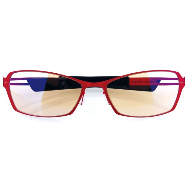 Arozzi - Visione VX500 Blue Light Blocking Computer and Gaming Glasses - Anti-Glare, UV Protection - Red