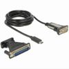DeLOCK Adapter USB Type-C > 1 x Serial DB9 RS-232 + DB25 Adapter