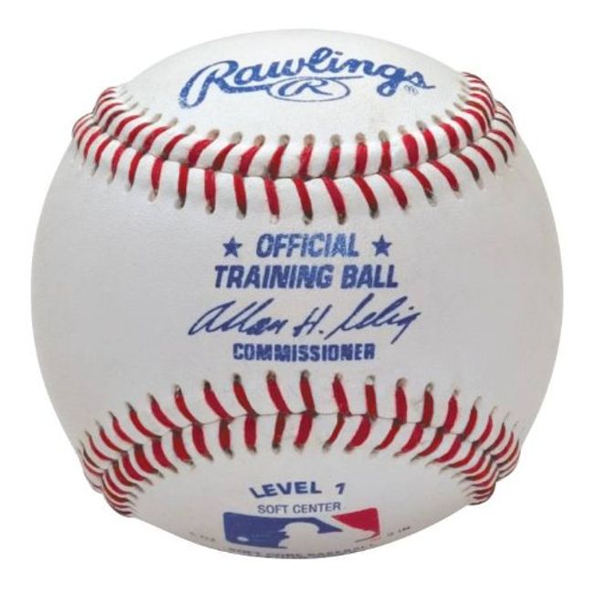 Rawlings | Official Training Baseballs | Youth Ages 5-7 | ROTB1 | Level 1 | Soft Center | 12 Count