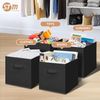 Storage Cubes, 11 Inch Durable 6 Pack Fabric Foldable Collapsible Bins with H...
