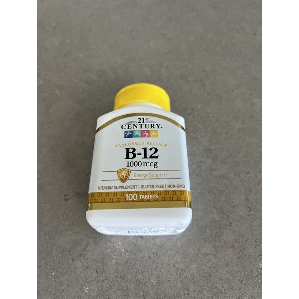 21st Century B-12 1000mcg Prolonged Release 100 tablets | Exp 06/25 Sealed