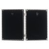 5x7 Hinged Double Cast Metal Picture Frames, Silver Rope Design