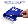 Right Hand Pill Counting Tray with Spatula (Blue - L Shape)