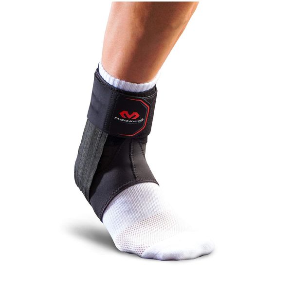 McDavid M4303 Ankle Supporter, Phantom Ankle Brace 3, Left and Right Use, Fixed Stay, XS/S, Black, Sports, Basketball, Volley, Rugby