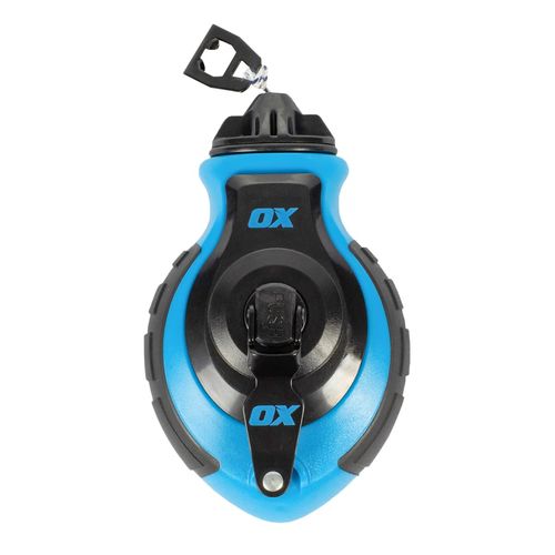 OX Tools OX-P027731 Chalk Line - 100' Thick Line, Curved Hook, 6:1 Gear Ratio, Metal Handle, Easy Top Load, Ergonomic Shape & Rubber Grips - Ideal for Deck Builders, Framers, Roofers