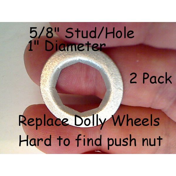 5/8" Shaft/Hole Push Nut: Retainer nut to Replace 10" Dolly/Hand Truck Wheels