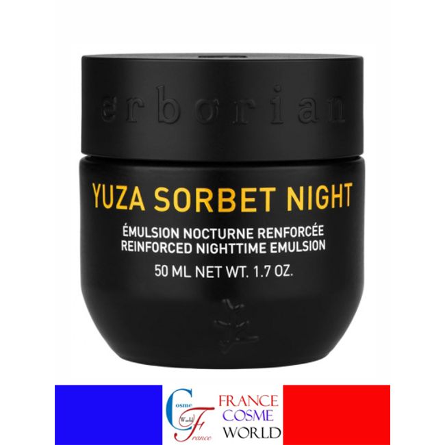 ERBORIAN Yuza Sorbet Night Emulsion 50ml Aging Care Moisturizing Cream Yuzu Extract Overseas Mail Order