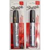 Lot of 2! New!! Sharpie KING SIZE Black Chisel Tip PERMANENT MARKERS