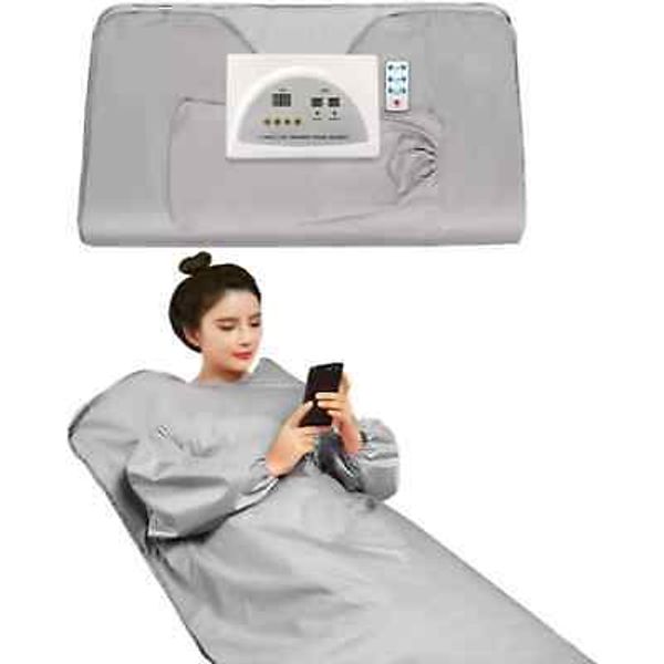 Infrared Sauna Blanket with Sleeves & Remote Fast Sweating Body Shape Fitness...