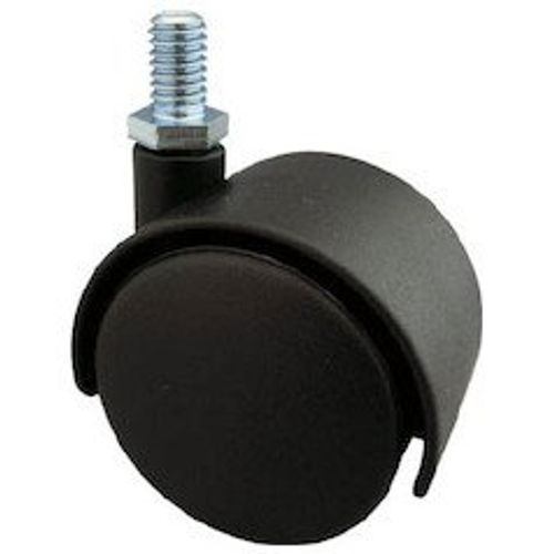 TRUSCO TDG40M10 Screw-In Twin Wheel Caster, Nylon Wheel, Swivel Caster, Φ1.6 inches (40 mm), M10