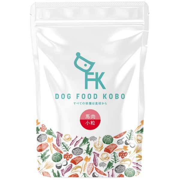 Dog Food Koubou Additive-Free Domestic Dry Food Crunchy Type (Horse Meat Small Grain / 300 g) Natural Materials Senior/Adult Dogs/Small Dogs