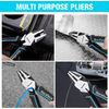 DURATECH 8" High Leverage Linemans Plier Cr-Ni Side Cutter Linesman Cutter Plier
