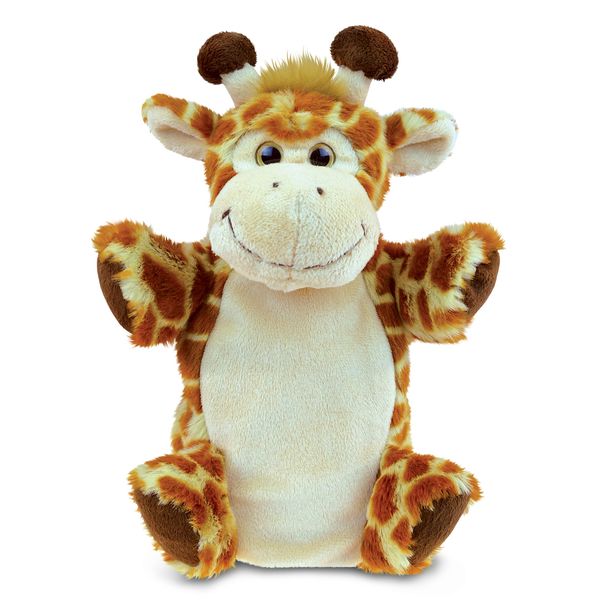 DolliBu Giraffe Plush Hand Puppet For Kids - Soft Plush Stuffed Animal Hand Puppet Toy for Puppet Show Games & Puppet Theaters for Kids, Adult Cute Puppets Educational Toy to Teach Children & Toddlers