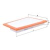 MAHLE LX 1850/2 - Air Filter Car - Engine