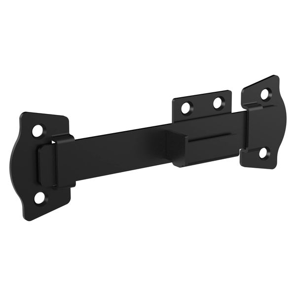 National Hardware N166-028 8.35-in Mountain Modern Black Gate Latch