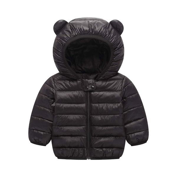 Winter Down Coats for Kids Baby Boys Girls Light Puffer Padded Jacket Bear Hoods Infant Outerwear